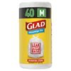 Glad Kitchen Tidy Wavetop Tie Trash Bags Medium 40s